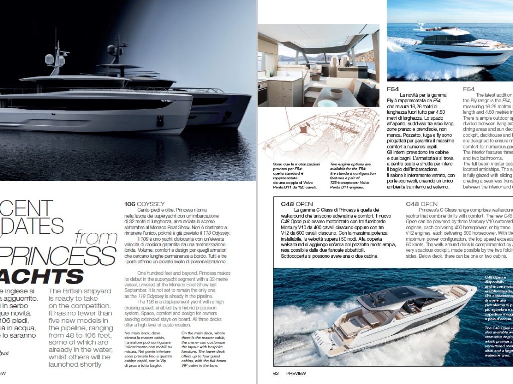Ultime news da Princess Yachts